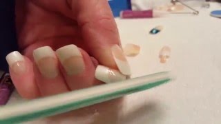 How to apply fake finger nails.