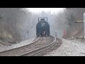 canadian national southbound manifest train on waukesha sub with two rare locomotives on 12 29 2024