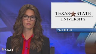Txst Fall Semester Plans