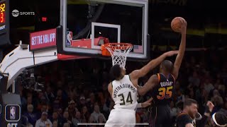 Kevin Durant & Giannis Antetokounmpo TRADE HUGE DUNKS! 😲 UNCUT | February 6, 2024