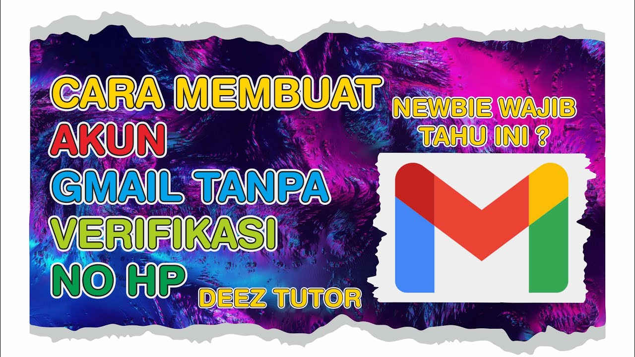 Cara Membuat Akun Gmail Tanpa Verifikasi No HP - YouTube