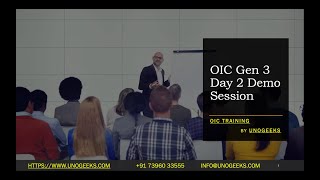 OIC Gen 3 Training Demo Day 2 | Oracle Integration Cloud Tutorial |Oracle Integration Cloud Service