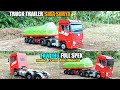 MEMBUAT TRUCK TRAILER SIBA SURYA TERBARU  FAW JH6 || MINIATUR TRUK KARDUS