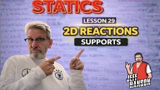 Statics: Lesson 29 - 2D Reaction at Supports, Example Problem