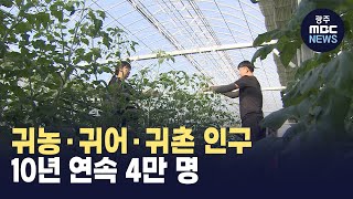 전남도, 귀농*귀어*귀촌인 10년 연속 4만명