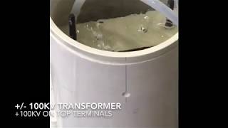 +/-100 kV tranformer in silicone oil