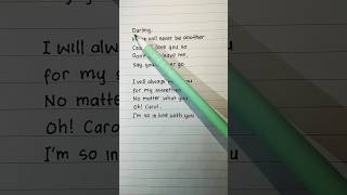 Let's sing and learn English : Oh! Carol (Oh Carol) (2) #shorts