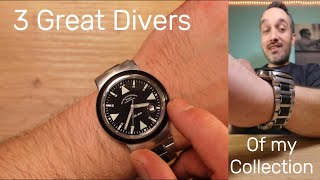 3 Great Divers of my Watchcollection