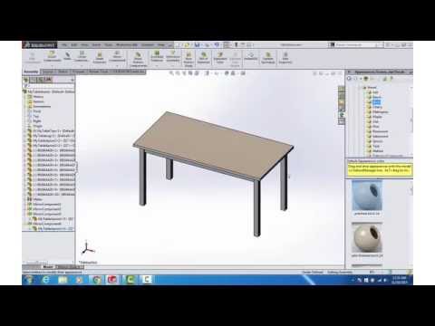 Solidworks: Furniture Design - YouTube