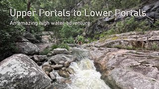 Upper Portals to Lower Portals - An amazing high water adventure at Mt Barney