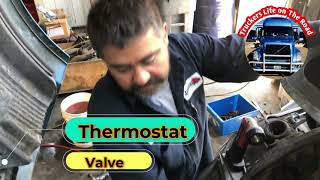 How To Replace Thermostat Valve | D13 Volvo Truck