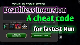 A cheat code for fastest Run | Deathless Incursion | MCOC