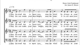 An Irish blessing- James Moore (score)