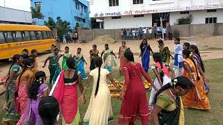 Bathukamma Festival In Sri Sri Gayathri Degree College Nellutla Jangaon District(3)