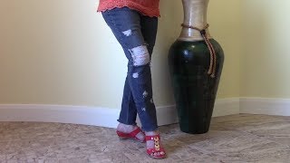 Denim Jeans Makeover No 1 - very detailed instructions