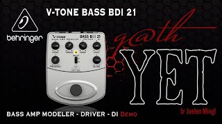 Behringer BDI 21 V-Tone Bass Amp Modeler Demo | g@thYET