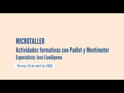 Microtaller: Actividades Formativas Con Padlet Y Mentimeter - YouTube