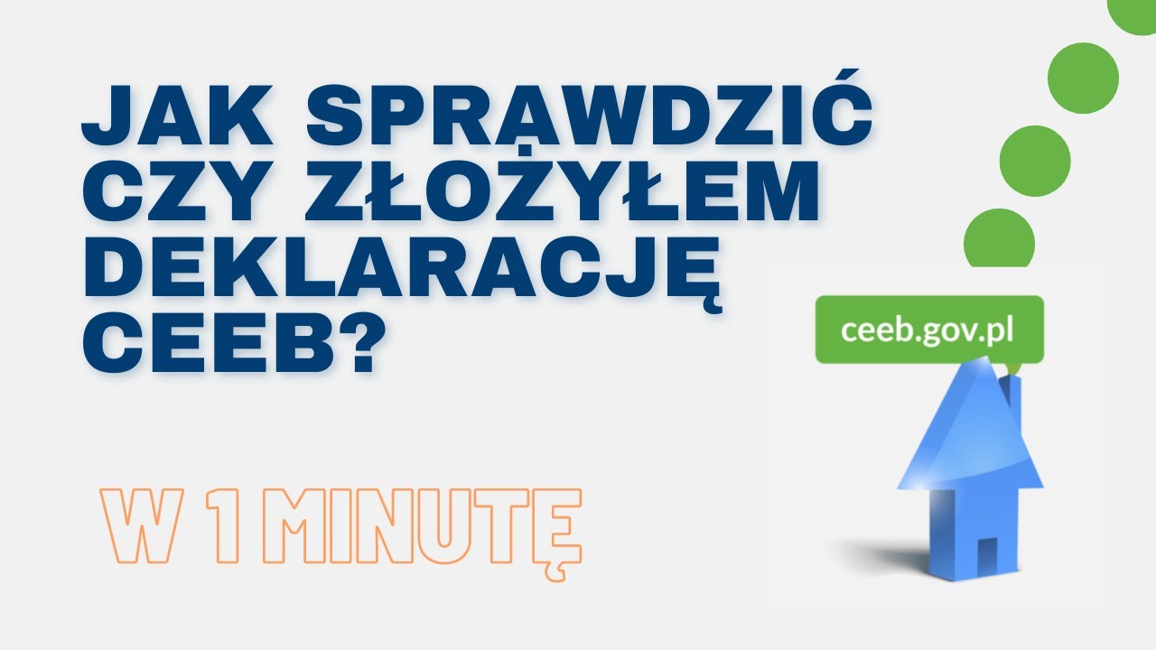 Jak Sprawdzić Czy Złożyłem Deklarację CEEB? Sprawdzanie Centralnej Bazy ...