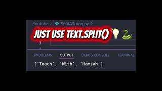 Split Text in Python With ONE Line 🤯🐍