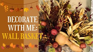 Fall Wall Basket DIY