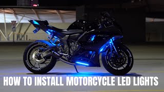 How to install LED kit on motorcycle (detailed tutorial)