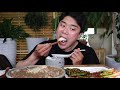 파김치 먹방 근데 이제 소불고기를 곁들인 고봉밥 먹방 asmr mukbang green onion kimchi u0026 beef bulgogi eating show