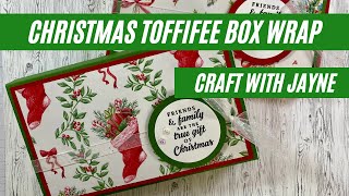 Sentimental Christmas Toffifee Gift Box Wrap | Craft Fair Series | Craft with Jayne | Stampin Up!