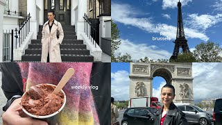 weekly vlog | london  + paris  +  brussels