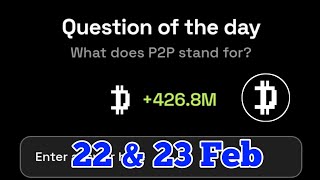 Dropee Question of the day Today 22 \u0026 23 Feb | Dropped Question of the day | Question of the day🔥