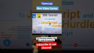 3rd most loved ❤️ language Typescript , a beginners course in MRK Tutorials | Javascript