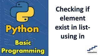 Checking if element exist in list-using in