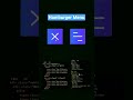 How To Build An Animated Hamburger Menu With Only CSS #shorts #shortsfeed #webdesign #coding #viral