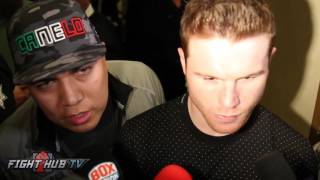 Canelo Alvarez "We will see who gives who a boxing lesson. I have more experience & am more solid!"