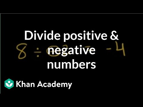 Dividing positive and negative numbers | Pre-Algebra | Khan Academy Dividing positive and negative numbers | Pre-Algebra | Khan Academy