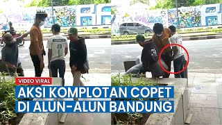 Viral Video Aksi Komplotan Copet di Alun-alun Bandung, Ada yang Punya Peran untuk Mengelabui Korban