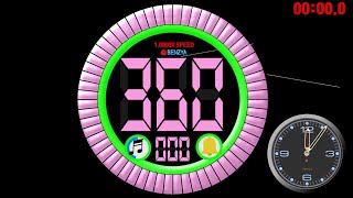 Colorful Circle 360 seconds timer countdown alarm🔔