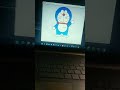 using python to draw doraemon 😍 #shorts #python #youtube