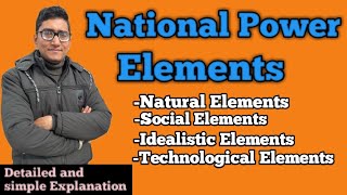 Elements of National Powers| factors of National Power|determinants of National Power|law with twins