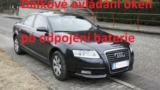 Jak naucit krajni polohy okna pro automaticke stahovani oken Audi A6 4F (C6)