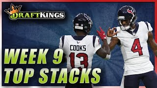 DRAFTKINGS WEEK 9 TOP STACKS: NFL DFS PICKS