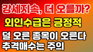 장중시황] 9/16 강세장 지속, 더 오를수 있을까? / 외국인 수급은 긍정적 / 덜 오른 종목이 더 오른다, 추격매수는 주의