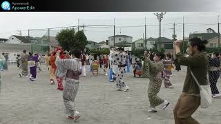 「 花笠音頭」盆踊りの集い・ 江戸川区鹿骨中学校　 2022/10/09