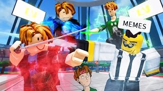 ROBLOX Heroes Battlegrounds Funny Moments (MEMES) 🦸‍♂