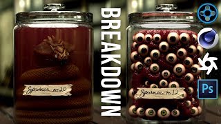 Creating Specimen Jars in Cinema4D! Tutorial / Breakdown by Ryan Talbot