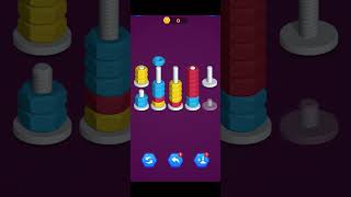 Nut sort, special level 1, try to solve it. colorful puzzle game-nut sort.