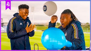 Tchouameni and Camavinga terrified with the Balloon Challenge 😂 | Real Madrid & Nivea Men