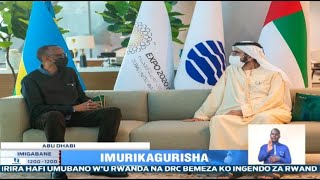 Perezida KAGAME yahuye na  Visi Perezida akaba na Minisitiri w'Intebe wa UAE