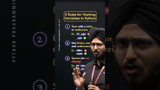 3 Rules for Naming Variables in Python #Python #NesoAcademy #QuickConcepts