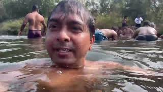 पाचल गावात नदीमध्ये घेतली पोहण्याची मजा|Fun \u0026 Masti in River side Konkan#Devgadcha Aarmari#