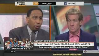 ESPN First Take Today   How Much Will This Series Determine Durant s Future
